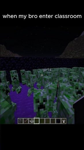 when my bro enter classroom girls go away 🤣🤣 #minecraft #minecraftshorts