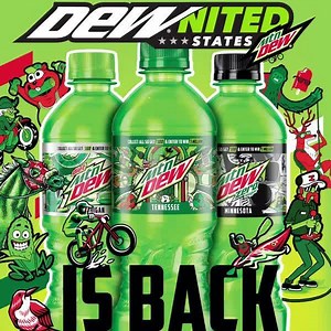 #DEWnited States collection is BACK, and it’s better than ever. You ready to take on the land of the doers? Collect all 50 State labels to get $100 gift card🤘And for this first time in DEWnited collection history, each bottle registered online will enter you for a chance to win $1 Million. #DoingNeverStops, so let’s get going, DEWNation. Hit up https://bit.ly/2Tc1cCX to register now! No purchase necessary. Open to US residents 18 . Ends 7/11/20 | Mountain Dew