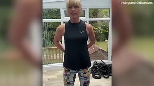 Sara Cox shows off results of her gruelling workout programme