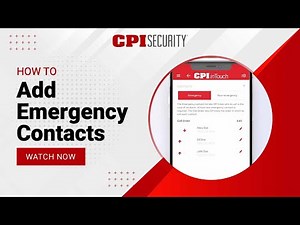 How to Add Emergency Contacts | CPI Security