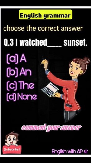 👉Use of article a,an,the in english grammar | with trick