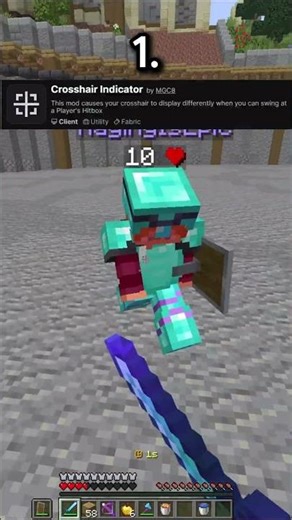 Best PvP mods #minecraft #minecraftshorts #shorts