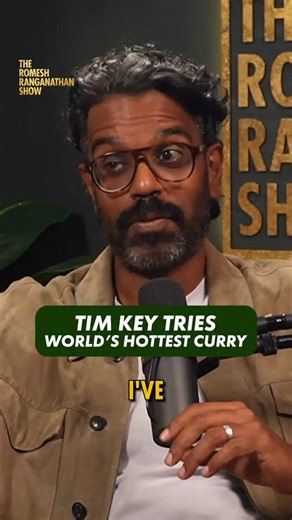 Romesh Ranganathan on Instagram: "Getting spicy with Tim Key 🔥 Tim Joins Romesh this week to talk curry, comedy and more. #TheRomeshRanganathanShow Watch now YouTube | Listen wherever you get your podcasts. #RomeshRanganathan #timkey #spiciestcurry #phall #comedy #comedypodcast #podcast"