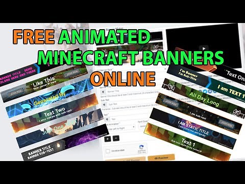 Generate Free Animated Minecraft Banners Online (Review)