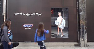 Stare Too Long at Snickers' Marilyn Billboard, and You Get a Scolding From You-Know-Who