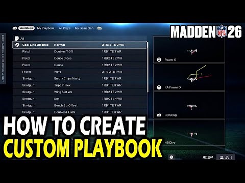 How to Create Custom Playbooks on Madden 26