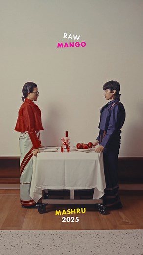 Playground - Raw Mango 2025 A return to Mashru, the collection features saris with bold borders and pin-striped patterns - each a result of explorations in proportion, colour and form. Contact: 91 95992 92725 | Raw Mango