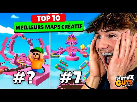 TOP 10 DES MEILLEURS MAPS CRÉATIF DE STUMBLE GUYS !! (Incroyable)