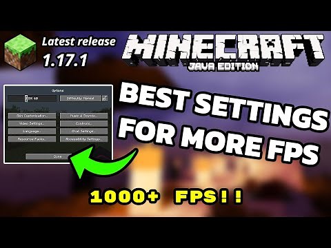 Minecraft Java 1.17.1 Best Minecraft Settings For FPS on Low End PCs Performance Boost