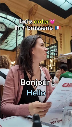 57K views · 738 reactions | Let’s go eat..  in a French brasserie à Paris !  I was craving some bœuf bourguignon ️ ✨ French phrases for your next meal out ‍♀️稜 Vous conseillez lequel / laquelle ?” (Which do you recommend?) ”Je vais prendre ...” (I’ll have ...) Pour le plat, ce sera...” (For the main course, it will be..) ”Une carafe d’eau, c’est très bien.” (A carafe | Frenchwithelle | Facebook
