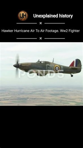 Hawker Hurricane Air To Air Footage. Ww2 Fighter #viral #history
