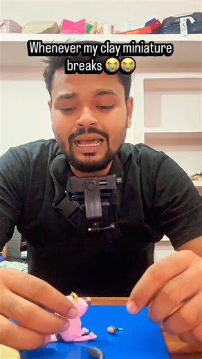 Clayton_sculpting_ on Instagram: "Whenever my clay sculpture breaks#clayart #clay #artwork #superclay #handmade #art #funny #meme #funnymeme #funnyvideos #trending #viral"