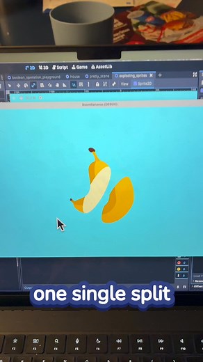 Watch my banana explode! #gaming #indiegame #gamedev | CandyBot Games - Sam Nielson