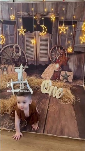 Speciale Speciale cowboy-fotoshoot voor kinderen van 1 jaar!