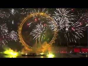 London Fireworks 2012 New Year Eve Live HD