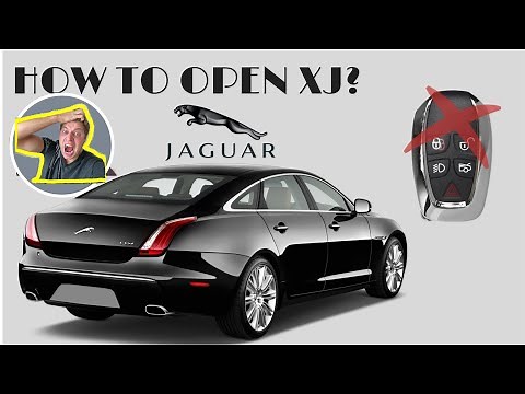 Jaguar XJ how to open and change the smart key / fob battery