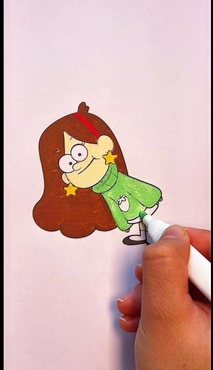 Mabel Pines 🧡🧡🧡 Gravity Falls ❤️‍🔥❤️‍🔥 #coloring #art #drawing