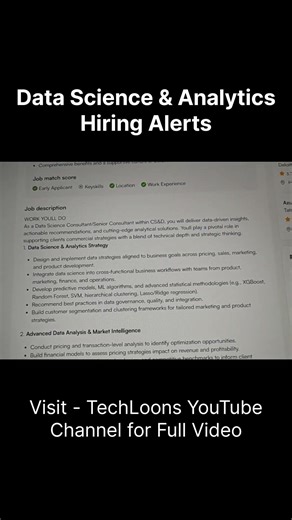 🔥 Hiring Alert - Deloitte is Hiring DATA Analyst #shorts #jobs #dataanalyst #datascience