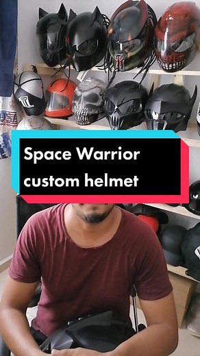Custom Motorcycle Helmets: Space Warrior Edition