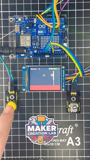 Arduino Uno Basketball Video Game on LCD Screen #arduino #arduinouno #arduinoproject