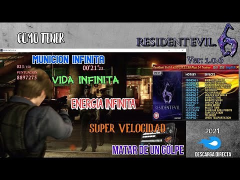 😱Trainer Para Resident Evil 6 Version 1.0.6 [como tener VIDA INFINITA EN RESIDENT EVIL 6 (HACK)] 💻