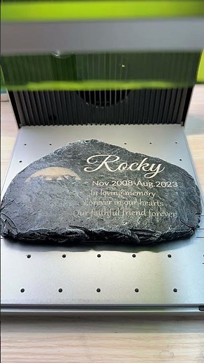 Laser Engrave a Pet Tombstone for Your Lost Ones with xTool F1 Ultra Fiber Laser