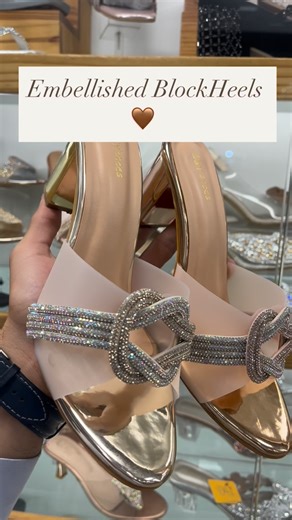 Raja Footwear on Instagram: "Product-Block Heels Colour-Gold & Rose Gold Size- 36-41 ✅3 Inch Heels 📍Shipping all Over India 👉🏻For Order & Enquiry MESSAGE US ON INSTAGRAM OR COMMENT ‘ORDER’ ▪️For further Details contact us on WhatsApp: 6352550579 💬 To join the WhatsApp group follow the link in Bio. *Note: These pictures are Clicked on an IPhone so there might be Minute Colour Variation with the product. #embellished #blockheels #marriageseason #rajafootwear #loveit"