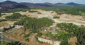 Rio Tinto mining in Huelva Spain. From this open pit mines tons of copper, zinc, gold, silver,lead and other metals are being extracted since year 3000 BC to nowadays.