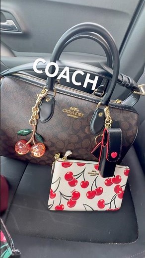 COACH LARGE ROWAN SATCHEL IN SIGNATURE CANVAS & BROOKLYN BAG #handbag #coachbag #coach