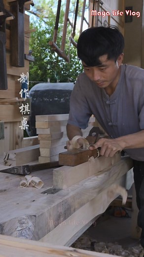 The earliest Go pieces in ancient times were made by slowly polishing jade | Maya Life Vlog