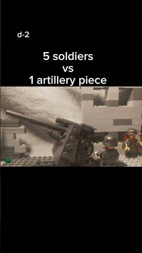 5 soldiers vs 1 artillery piece
