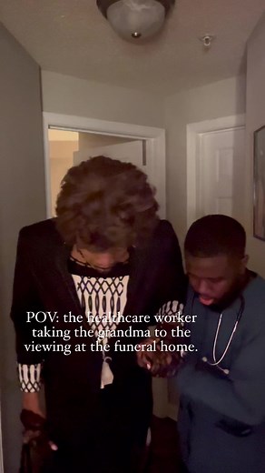 346K views · 14K reactions | POV: the healthcare worker taking the grandma to the viewing at the funeral home. 藍藍藍 | Hollywoodgengen | Facebook