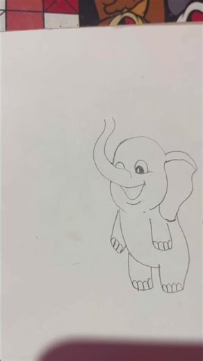 Baby elephant #trending #viral #drawing #trendingshorts