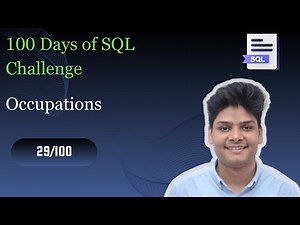 Occupations | 29/100 Days Of SQL Challenge | HackerRank Solution