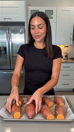 This easy method makes caramelized roasted sweet potatoes soft inside