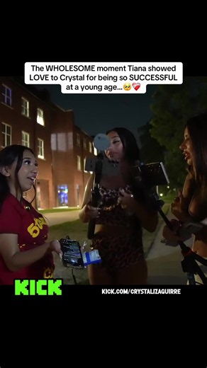 The WHOLESOME moment Tiana showed LOVE to Crystal for being so SUCCESSFUL at a young age…🥺❤️‍🩹#crystalizaguirre #tianamusarra #streameruniversity #fyp