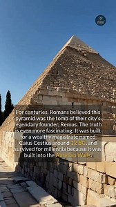 A Roman pyramid, built not for a pharaoh, but a magistrate, once believed to be the tomb of Remus. #ancienthistory #archaeology #didyouknow #historyfacts | Jessica Taylor Mom Life