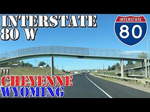 I-80 West - Cheyenne - Wyoming - 4K Highway Drive