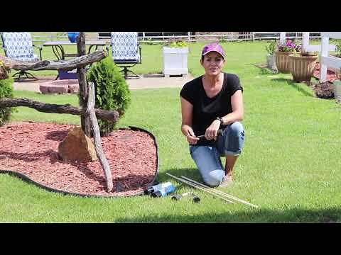 DIY Simple Inexpensive Tall Solar Lights for your patio/deck