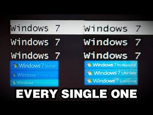 Installing and Multi-Booting EVERY VERSION OF WINDOWS 7