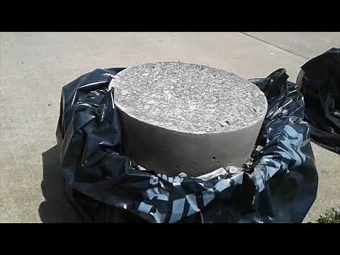 DIY CONCRETE WHEEL WEIGHTS FOR GARDEN TRACTOR