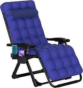 ZENPETIO 26'' Zero Gravity Lounge Chair