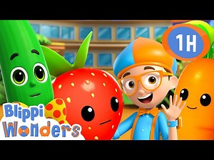 Blippi’s Garden of Spring Fruits and Veggies! 🍓🍉 | Blippi Wonders Educational Videos for Kids - Videos For Kids