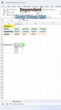 Dependent Dropdown List in Excel | Step-by-Step Tutorial Using Data Validation + INDIRECT Function
