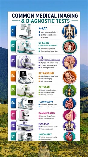 9 Medical Imaging Tests Explained 🩻 MRI vs CT Scan vs X Ray | Know Which Scan You Need