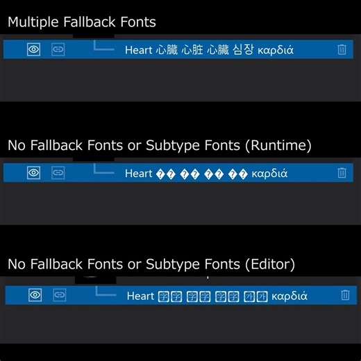 Unreal Engine上で様々な文字が表示され得る状況で、現状のエンジン実装であるFComposteFontではFallbackTypefaceを1つしか登録出来ず設計上の限界があるためエンジン改造で力づくで（たぶん）解決しました。 Viewtifyで患者名や施設名を正しく表示するためのDICOMヘッダ情報の適切な文字コード変換…から始まったはずなのに、適切な文字コード変換を行うことと、その文字コードを適切に表示することは全く別物で約一ヶ月もかかってしまいました… 少なくとも日本語においてはDICOMでは漢字はShift-JISではなくJISコードで書かれていなければいけないのに、規約違反でShift-JISで書かれているものが大量にあり、無理やり正しく扱えるようにするだけでも大変だったのですが、今度はWindows用に正しくUTF-16に変換された文字をUnreal Engine上で表示するのにさらに一苦労…というだいぶ辛い作業でした…。生成AIに適宜助けてもらいながらどうにか出来ましたが、巷ではこれまで1年かかったコード実装がAIフル活用であっという間に出来てしまったというよう