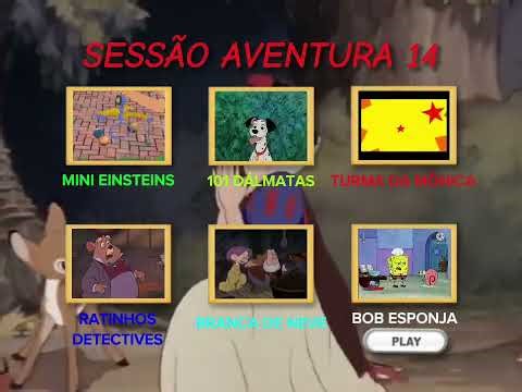 Sessão aventura 14 DVD menu 6 em 1