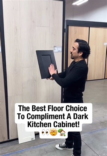 Stunning Kitchen Design with Dark Cabinets and Vinyl Floors