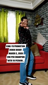KING-YU PROMOTION 2COCK DERBY MARCH 2, 2026 20K PER CHAMPION WITH 1K PERWIN.. #fbviralpost2025シ #fbyシvideo #fbreelsfypシ゚ #pagereels #foryoupagereels #fbpost #foryou #fory | Tata Alegado
