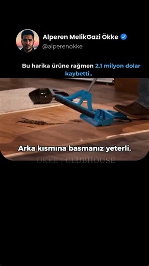 Alperen MelikGazi Ökke on Instagram: "Shark Tank’ten eli boş çıkmak, her zaman son demek değildir. Eben Dobson’ın kurduğu Wisp bunun en net kanıtı. Eben, elektrostatik kıllara sahip, temizleme tarağıyla desteklenen ve ayağa takılan çöp küreği sayesinde tek elle kullanılabilen yenilikçi temizlik sistemi Wisp ile Shark Tank sahnesine çıktığında, yatırımcıların ilgisini çekmeyi başardı. Şirketine 5 milyon dolar değer biçerek \u0010 hisse için 500 bin dolar talep etti. 3,3 milyon dolarlık satış başa